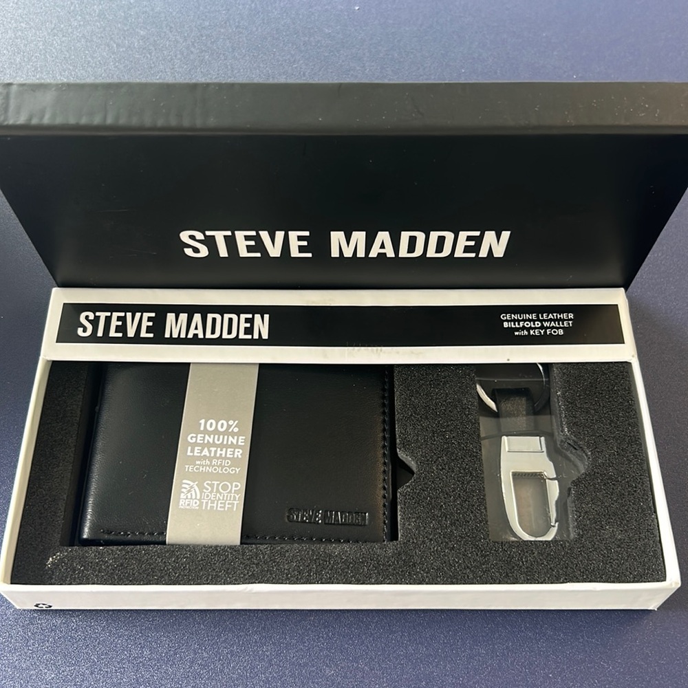 Leather wallet & Key fob set